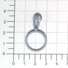 Silvergrå kläpp med ring